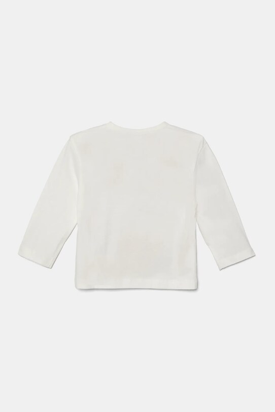 Хлопковый детский лонгслив United Colors of Benetton 3VR5G10J9.P.Seasonal белый AW24