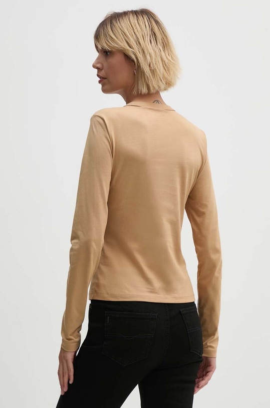 Odzież Calvin Klein longsleeve bawełniany K20K207572 beżowy