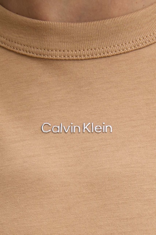 Calvin Klein longsleeve bawełniany K20K207572 beżowy