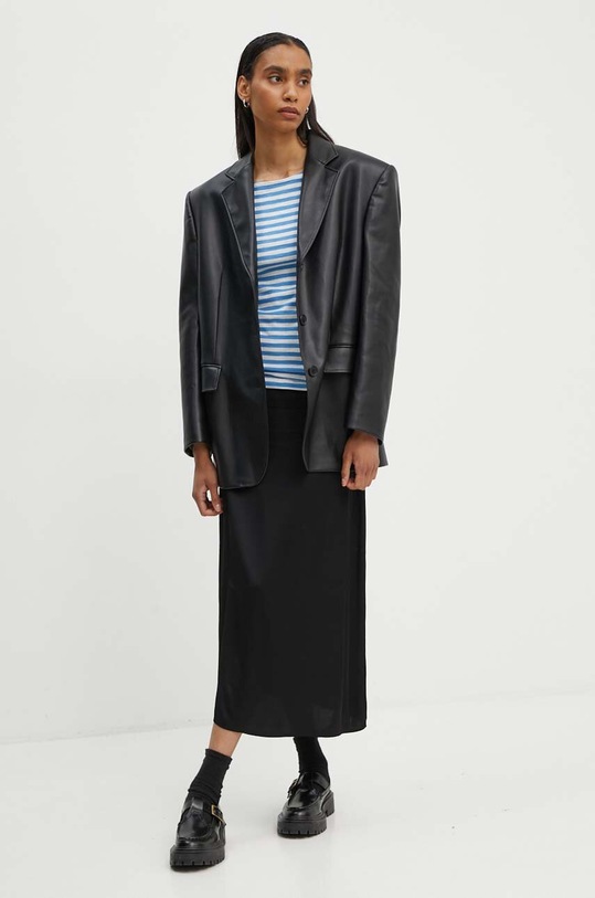 Bavlněné tričko s dlouhým rukávem Marc O'Polo 406219652597 modrá AW24