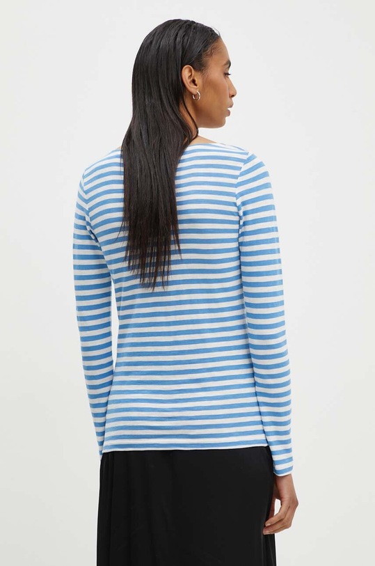 Oblečení Bavlněné tričko s dlouhým rukávem Marc O'Polo 406219652597 modrá