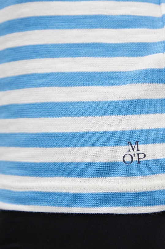 Bavlněné tričko s dlouhým rukávem Marc O'Polo 406219652597 modrá