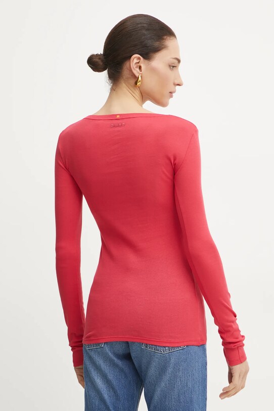 Odzież BOSS Orange longsleeve bawełniany 50518862 różowy