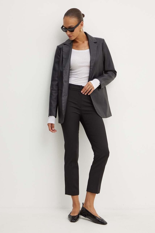 Boss Orange longsleeve din bumbac 50518862 gri AW24