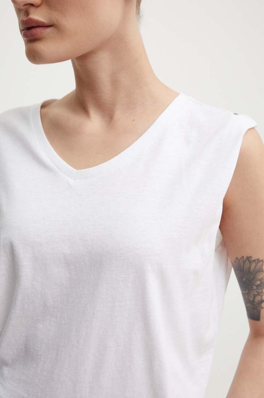 Bavlněný top G-Star D24641.D601 bílá