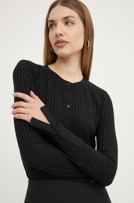 BOSS bluzka czarny 50518509