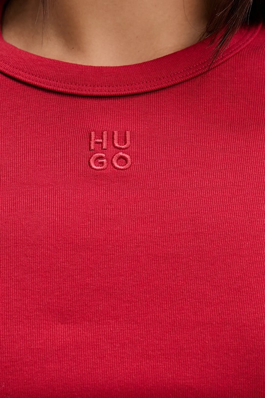 Tričko s dlhým rukávom HUGO 50518378 červená