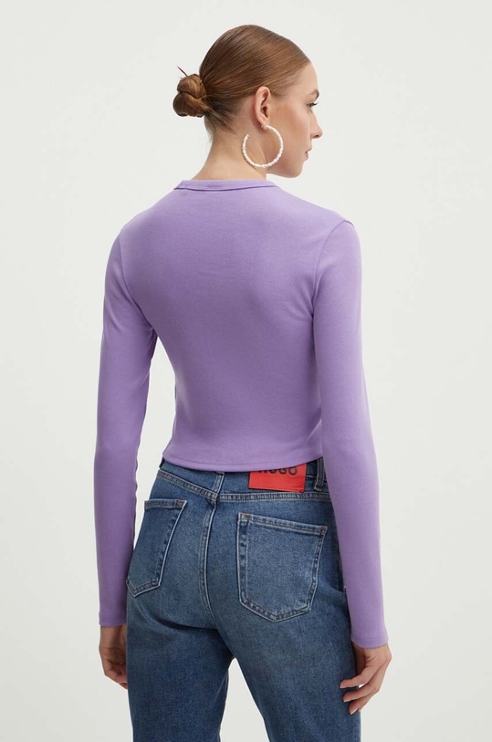 HUGO longsleeve 50518378 fioletowy NC25