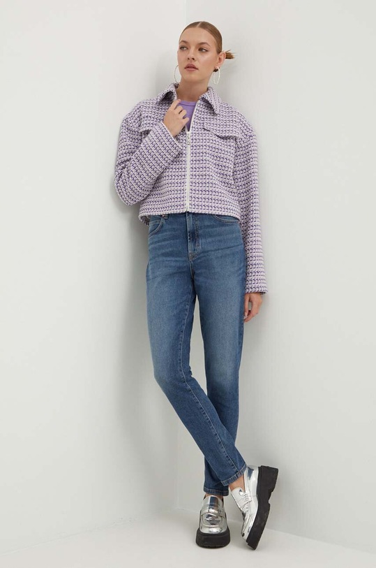 Odzież HUGO longsleeve 50518378 fioletowy