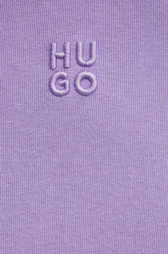 HUGO longsleeve 50518378 fioletowy