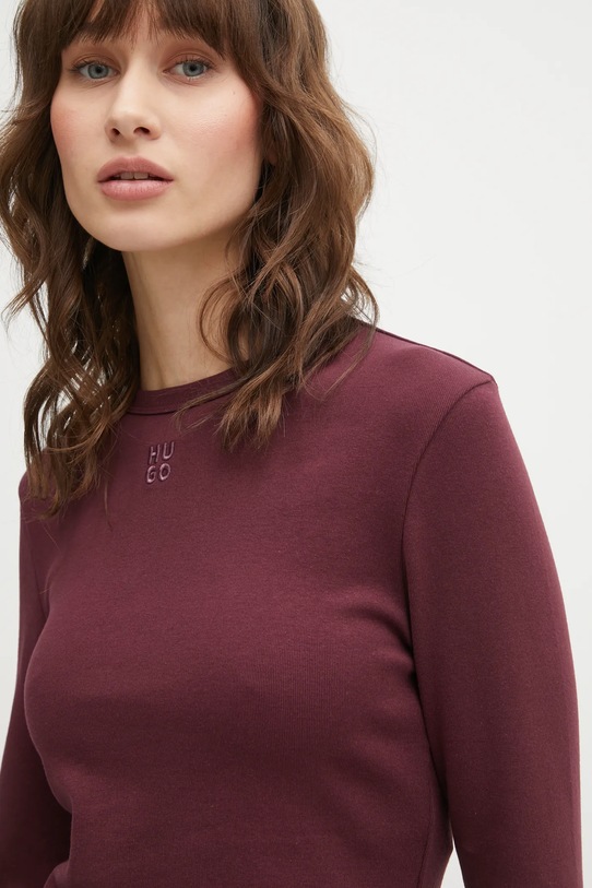 Μακρυμάνικο HUGO Dafilomena_3 μωβ 50518378