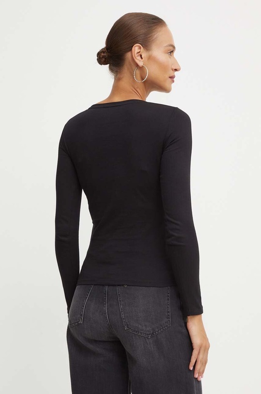 Odzież Guess longsleeve bawełniany ICON W4YI33.I3Z14 czarny