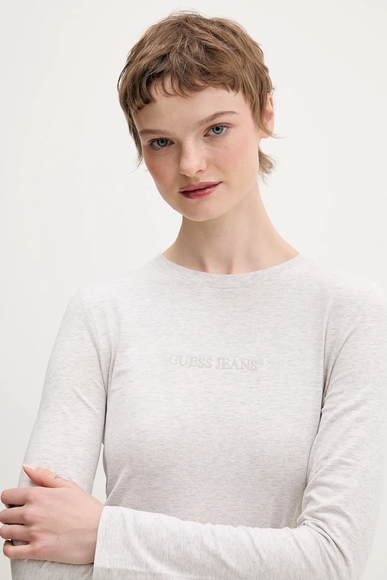 Лонгслив Guess Jeans серый W4YI22.J1314