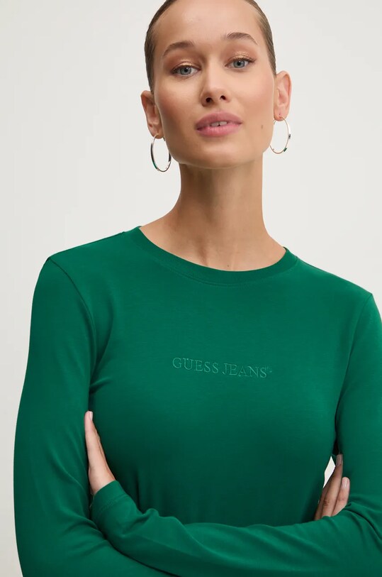 Guess Jeans longsleeve verde W4YI22.J1314