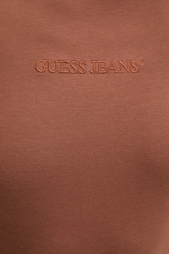 Μακρυμάνικο Guess Jeans W4YI22.J1314 καφέ