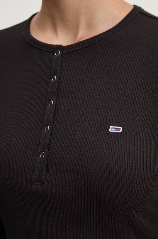 Tommy Jeans longsleeve DW0DW18430 negru