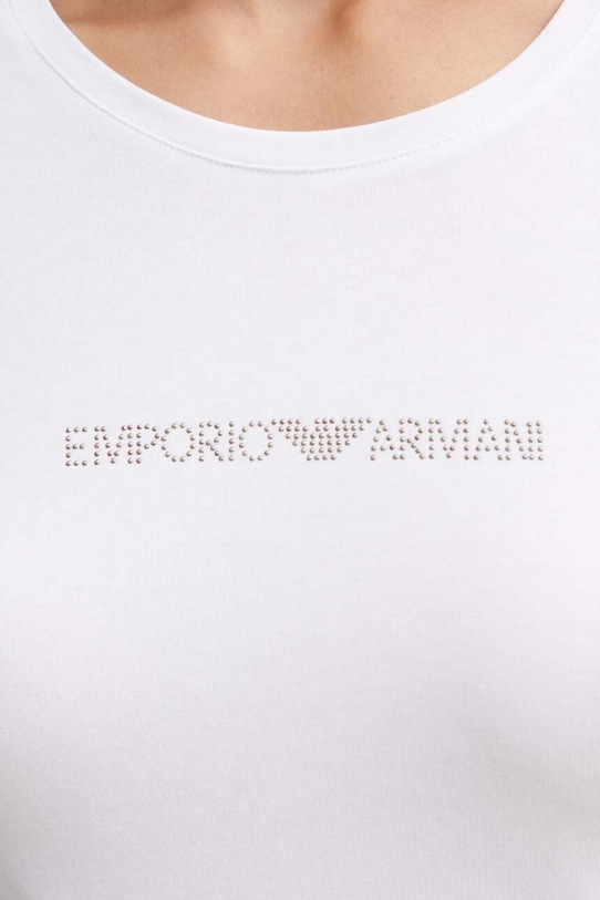 Tričko s dlouhým rukávem Emporio Armani Underwear bílá 163229.4F223