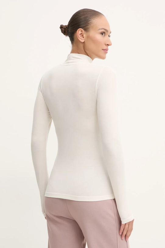 Дрехи Домашна блуза с дълъг ръкав с вълна Emporio Armani Underwear 164633.4F224 бежов