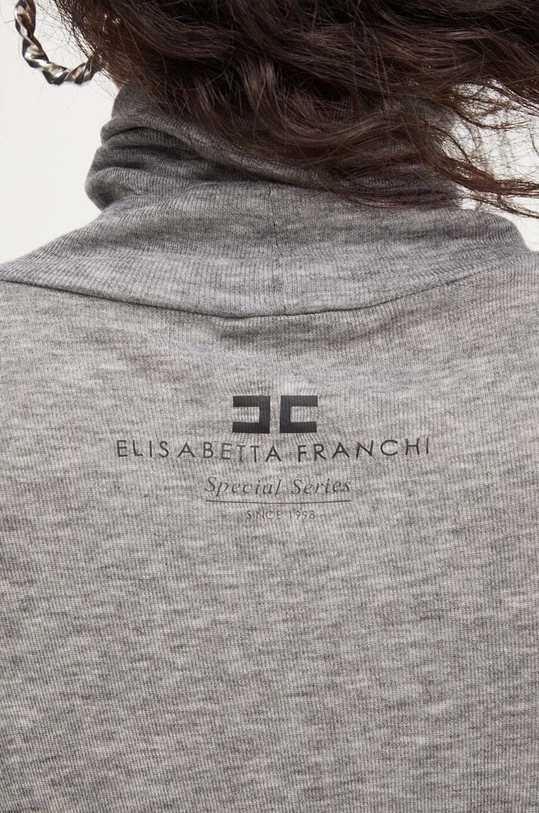 Elisabetta Franchi longsleeve din amestec de lana MA94B46E2 gri