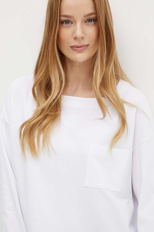 MAX&Co. longsleeve bawełniany 2426946021200 biały AW24