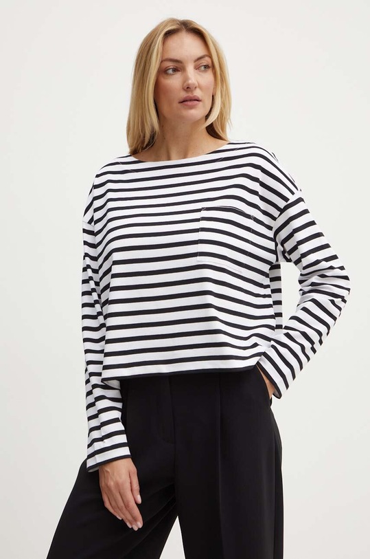 MAX&Co. longsleeve bawełniany pasy czarny 2426946021200