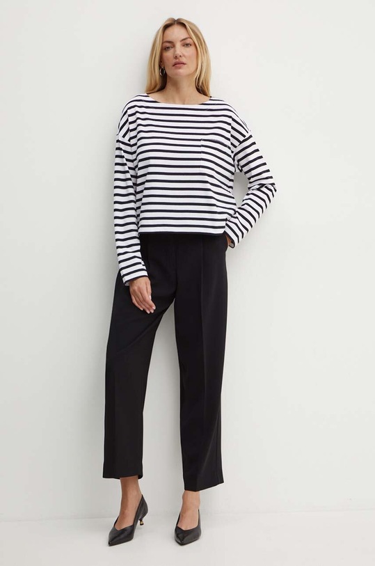 MAX&Co. longsleeve bawełniany 2426946021200 czarny AW24