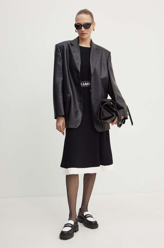 Bodi Karl Lagerfeld 245W2005 crna AW24