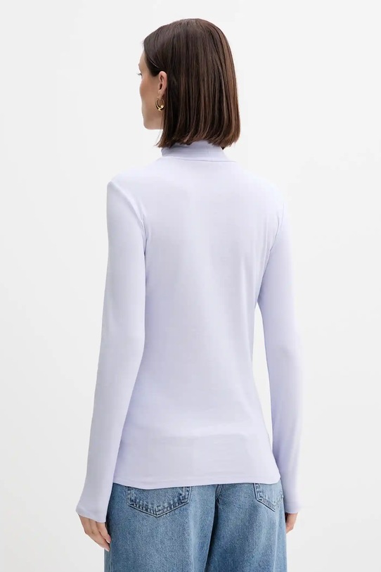 Одежда Хлопковый лонгслив United Colors of Benetton 3GA2E2224 фиолетовой