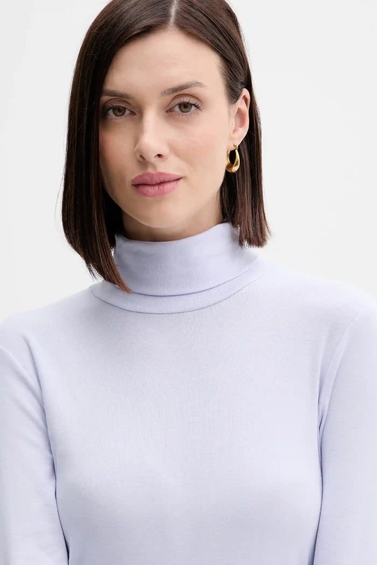 Хлопковый лонгслив United Colors of Benetton фиолетовой 3GA2E2224