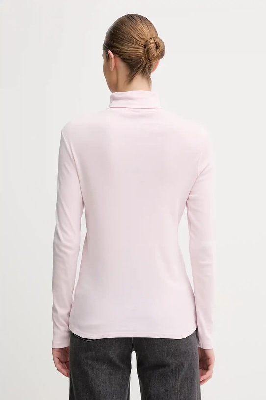 United Colors of Benetton longsleeve bawełniany 3GA2E2224 różowy AW25
