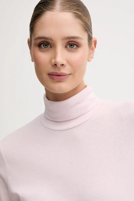 Odzież United Colors of Benetton longsleeve bawełniany 3GA2E2224 różowy