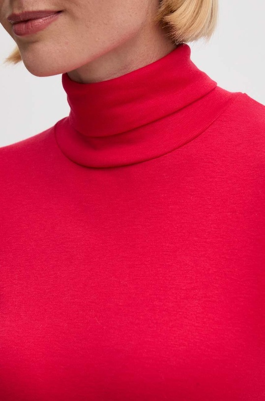 United Colors of Benetton longsleeve din bumbac 3GA2E2224 rosu