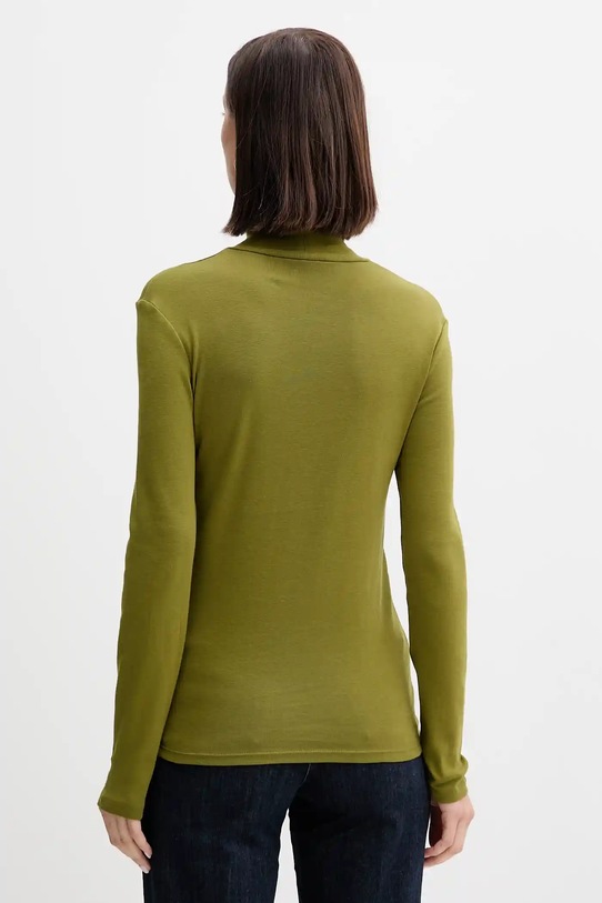 Одежда Хлопковый лонгслив United Colors of Benetton 3GA2E2224 зелёный