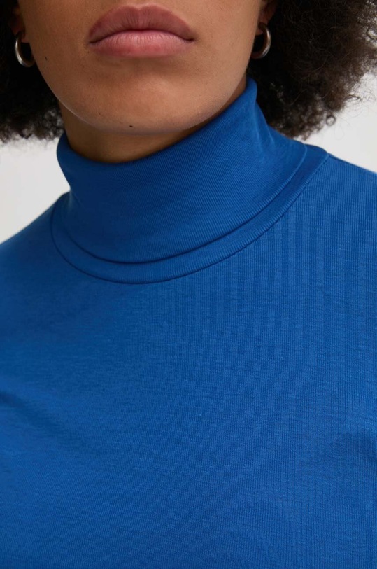 United Colors of Benetton longsleeve din bumbac 3GA2E2224 albastru