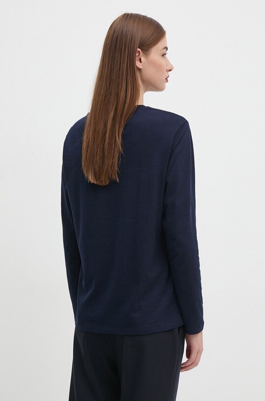 Îmbrăcăminte United Colors of Benetton longsleeve din bumbac 3BVXD107Y bleumarin