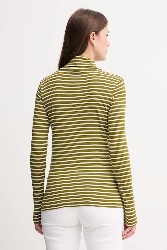 Oblečení Bavlněné tričko s dlouhým rukávem United Colors of Benetton 30YSE2225 zelená