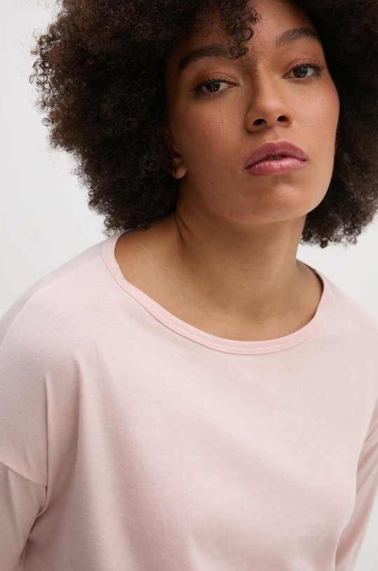 Îmbrăcăminte United Colors of Benetton longsleeve din bumbac 31VKD104I roz
