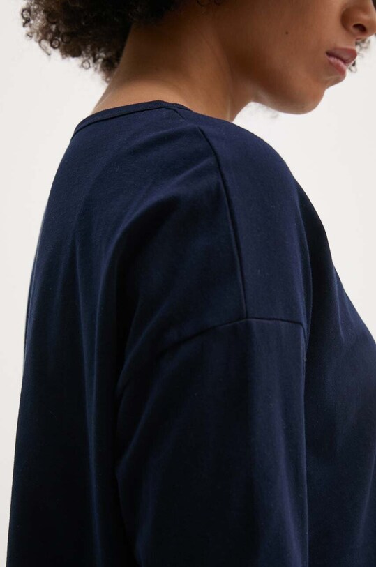 United Colors of Benetton longsleeve bawełniany granatowy 31VKD104I