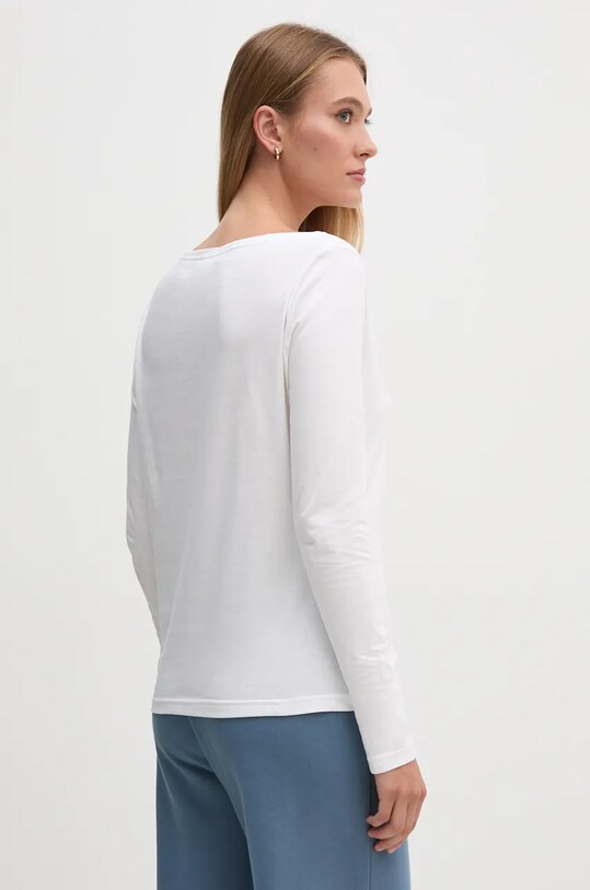 Îmbrăcăminte United Colors of Benetton longsleeve din bumbac 3096D102Q alb