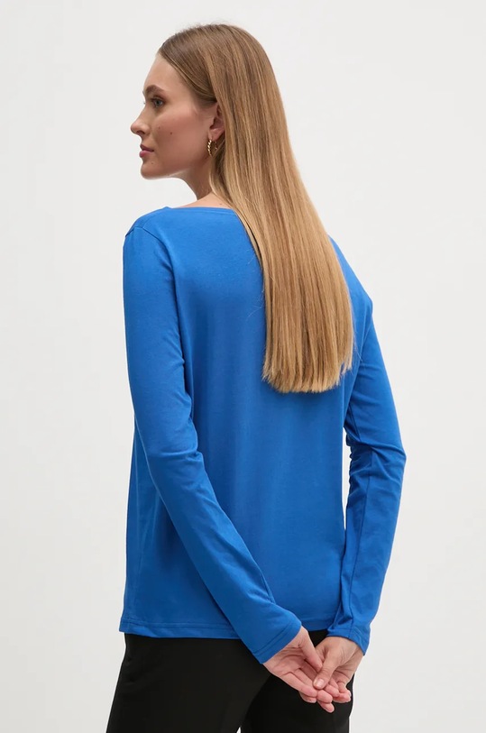 Oblečení Bavlněné tričko s dlouhým rukávem United Colors of Benetton 3096D102Q modrá