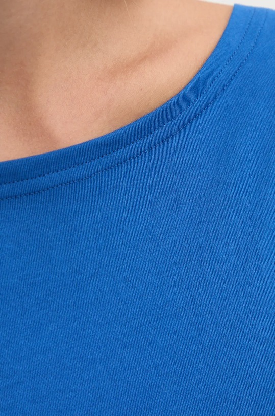 Bavlněné tričko s dlouhým rukávem United Colors of Benetton 3096D102Q modrá