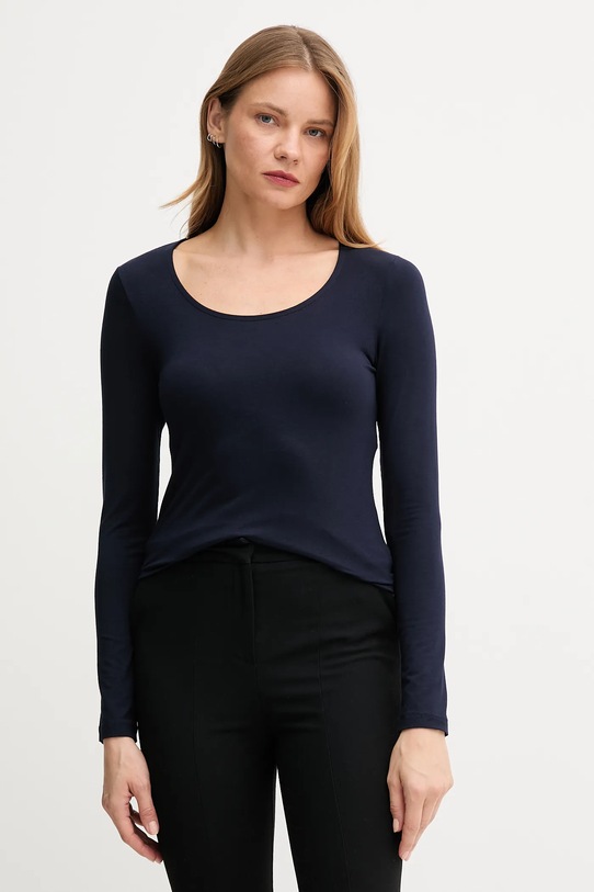 United Colors of Benetton t-shirt slim blu navy 3Z12D1080