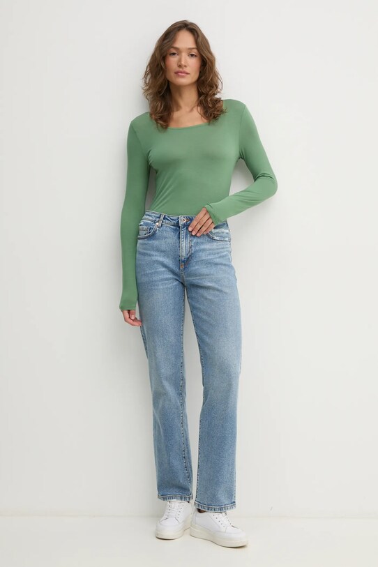 United Colors of Benetton tricou 3Z12D1080 verde SS25