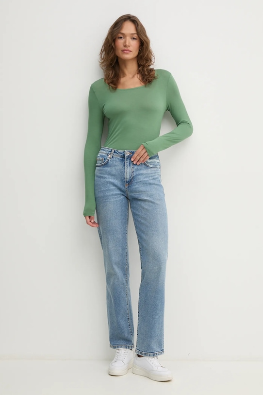 United Colors of Benetton t-shirt 3Z12D1080 zielony AW25