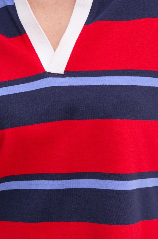 United Colors of Benetton longsleeve bawełniany 38Y3D300T czerwony