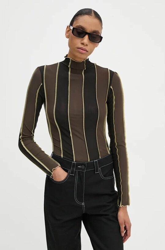 Sunnei longsleeve maro RTWWTOP003
