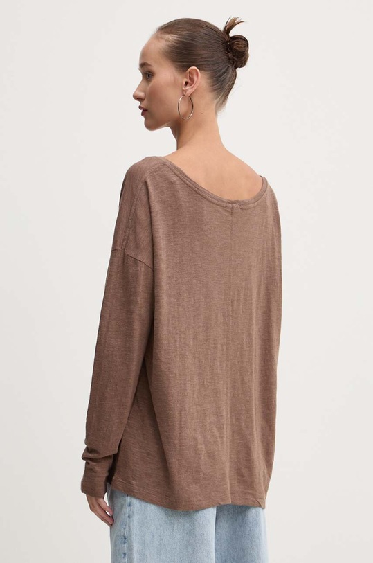 Oblečení Tričko s dlouhým rukávem Superdry W6011975A.C1F hnědá