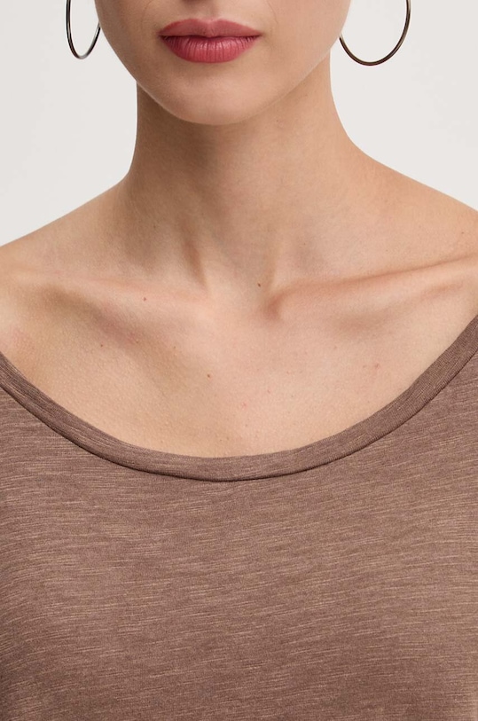 Tričko s dlouhým rukávem Superdry W6011975A.C1F hnědá