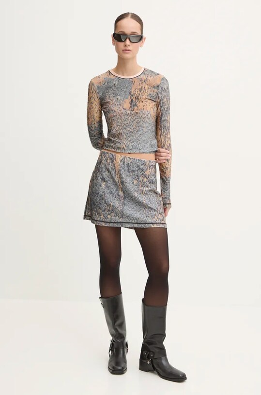 Лонгслив Diesel T-CUTIE-LS A14595.0KMAQ серый AW24
