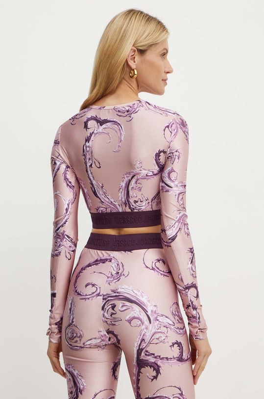 Odzież Versace Jeans Couture longsleeve 77HAH218.JS360 różowy
